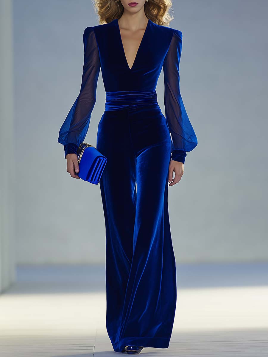 Bożydara – elegant velvet jumpsuit