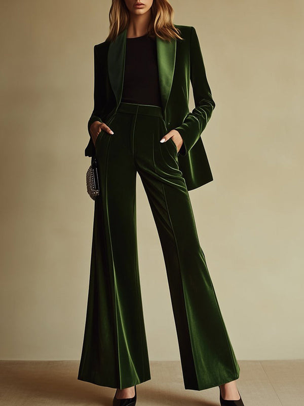 Violetta - Luxe Velvet Power Suit